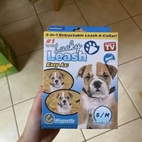 Lucky Leash Retractable Dog Leash Collar S/M - Picture 9 of 11